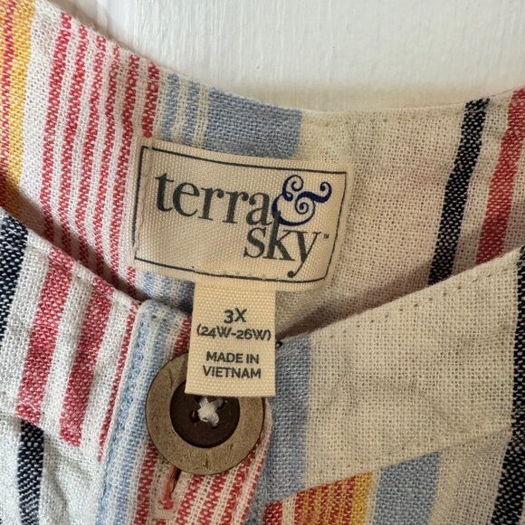 Terra & Sky Women’s Shirt, Size 3X (24W-26W) - Picture 5 of 5